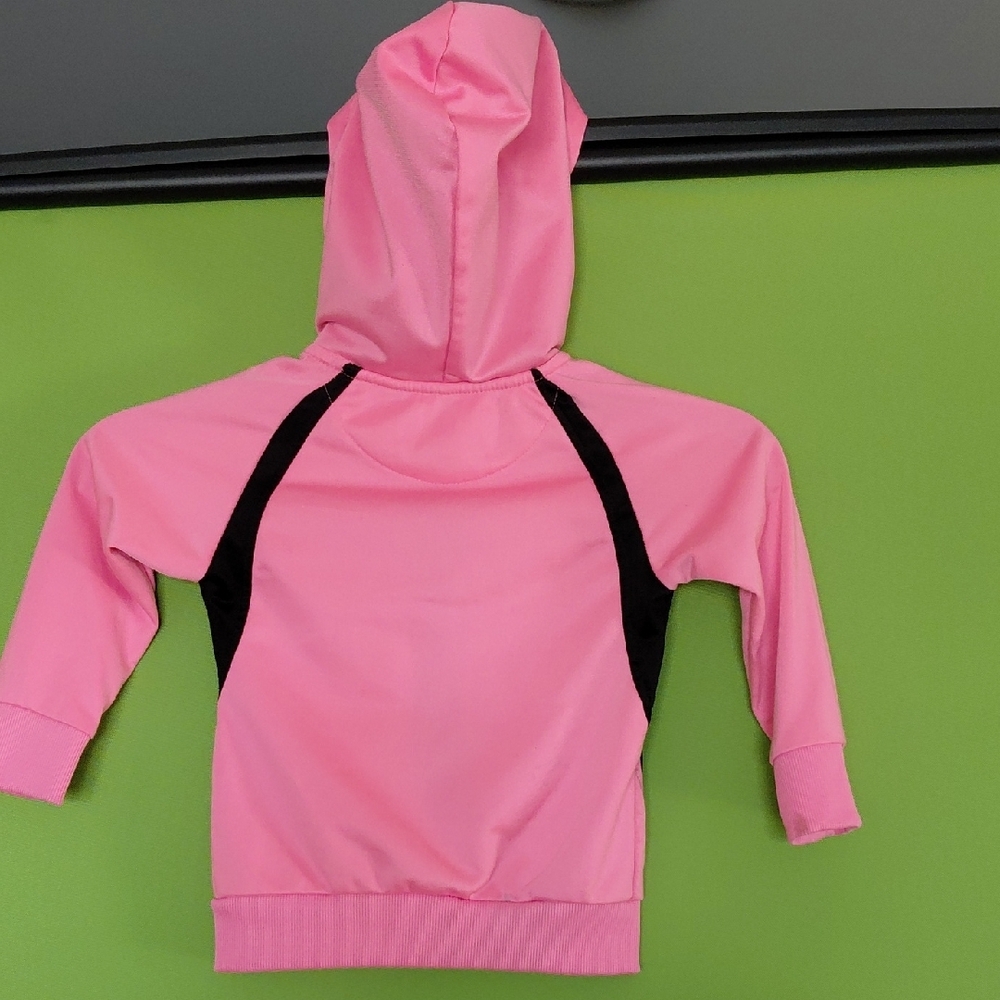 New Balance Pink and Black Zip-Up Girl's Jacket, 2T - Picture 3 of 6